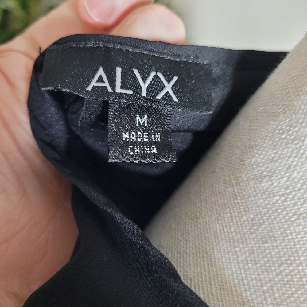 ALYX Black With Floral Embroidery Details And 3/4 Bell Sleeves. Medium - Picture 5 of 5